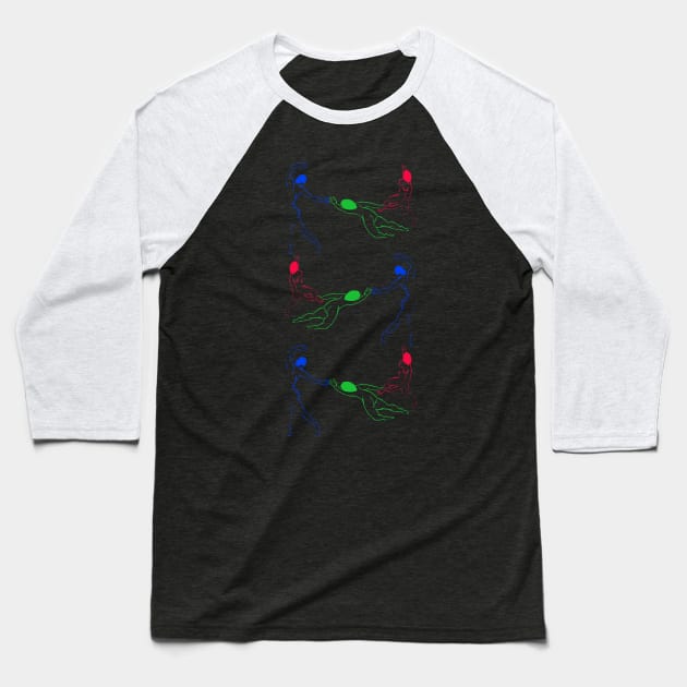 Neon La Danse by Henri Matisse Remix Baseball T-Shirt by thappier